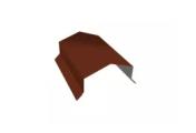 Парапетная крышка угольная 125мм 0,5 Satin с пленкой RAL 3009 оксидно-красный (2м) – Купить оптом и в розницу