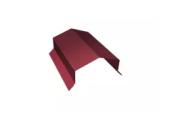 Парапетная крышка угольная 390мм 0,5 Satin Matt TX RAL 3005 красное вино (2м) – Купить оптом и в розницу
