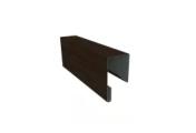 Планка П-образная заборная 20 0,45 Print Elite Coffee Wood Blesk TwinColor (2м) – Купить оптом и в розницу