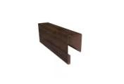 Планка П-образная заборная 17 0,45 Print-Double Premium Antique Wood (2,5м) – Купить оптом и в розницу