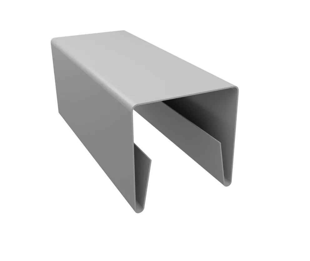 Планка П-образная заборная 20 0,5 Satin с пленкой RAL 9003 сигнальный белый (2м) купить в екатеринбурге