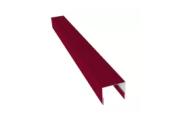 Планка П-образная заборная 24 0,45 PE с пленкой RAL 3003 рубиново-красный (3м) – Купить оптом и в розницу