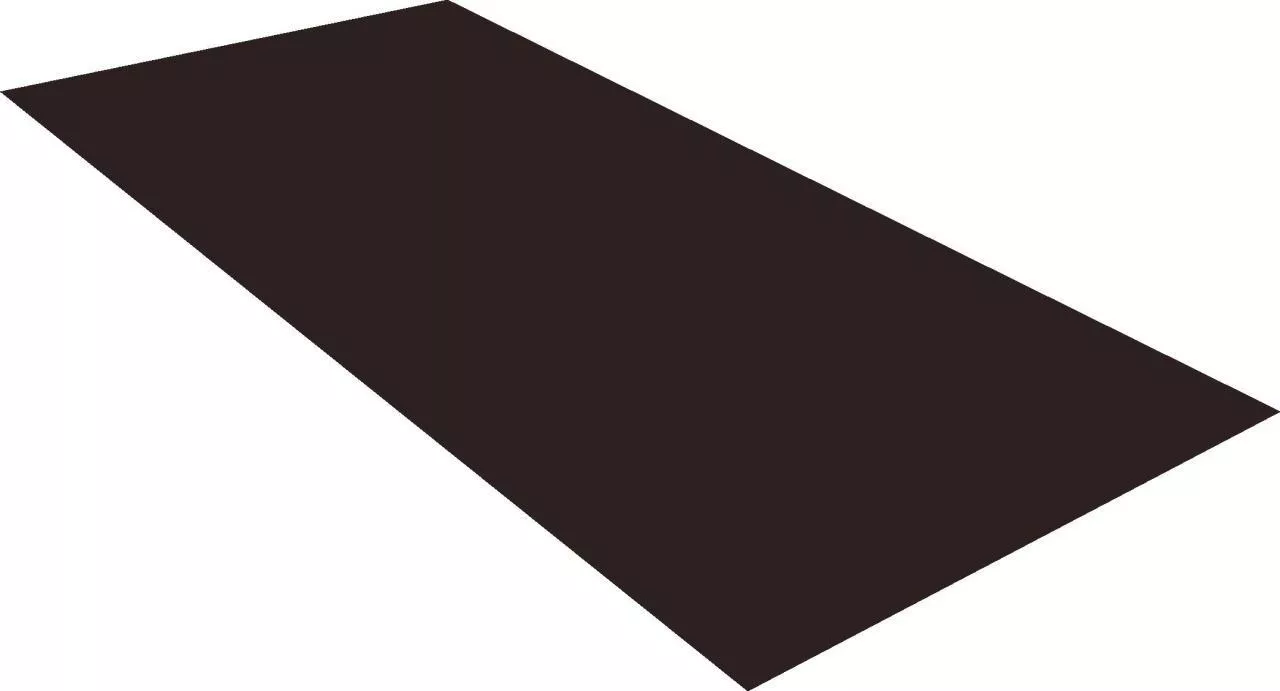 Плоский лист 0,5 Satin Matt TX с пленкой RAL 9005 черный купить в екатеринбурге
