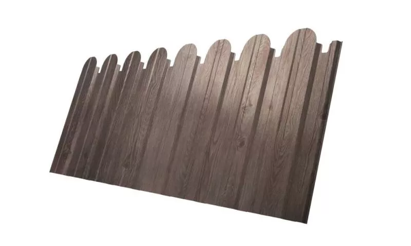 Профнастил C10 B для забора фигурный Grand Line Print Elite 0,45 мм Nordic Wood Северное дерево купить в екатеринбурге
