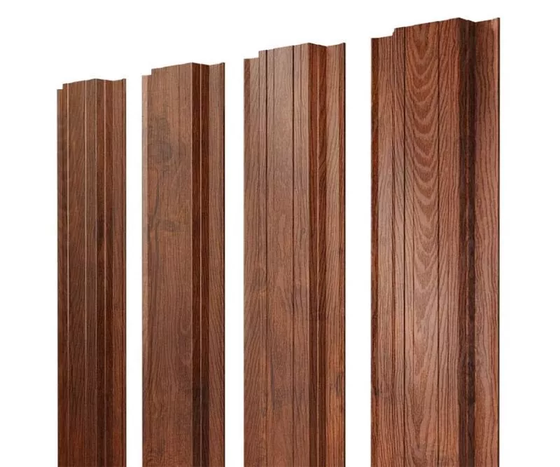 Штакетник Прямоугольный с прямым резом 0,45 Print-Double Premium Golden Wood Fresh купить в екатеринбурге