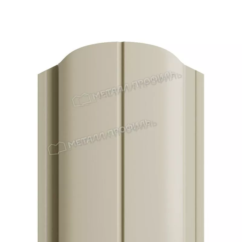 Штакетник Металл Профиль ELLIPSE-O (Закругленный) РЕ 0,45 мм RAL 1035 Бежевый жемчуг купить в екатеринбурге