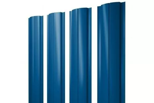 Штакетник Grand Line Slim Полукруглый 0,45 PE RAL 5005 Сигнальный синий купить в екатеринбурге