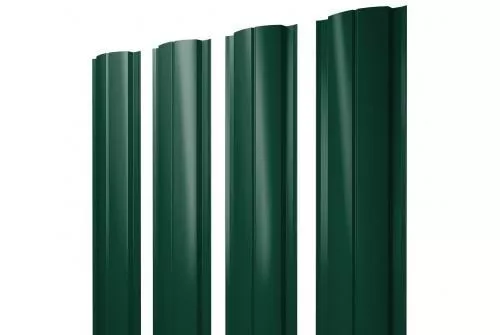 Штакетник Grand Line Slim Полукруглый 0,5 Velur RAL 6005 Зеленый мох купить в екатеринбурге