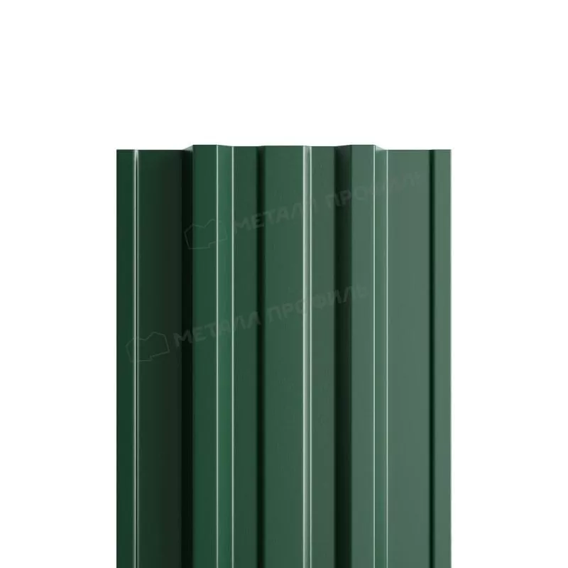 Штакетник Металл Профиль TRAPEZE-Т (Прямой) VikingMP 0,5 мм RAL 6005 Зеленый мох купить в екатеринбурге