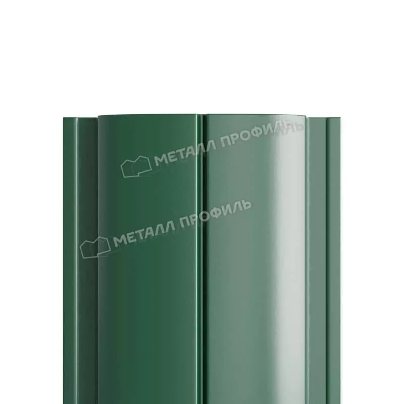 Штакетник Металл Профиль ELLIPSE-Т (Прямой) PURMAN 0,5 мм RAL 6005 Зеленый мох купить в екатеринбурге