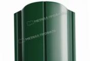 Штакетник Металл Профиль ELLIPSE-O (Закругленный) РЕ 0,45 мм RAL 6005 Зеленый мох – Купить оптом и в розницу