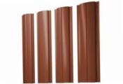 Штакетник Grand Line Slim Полукруглый 0,5 Velur RAL 8004 Терракота – Купить оптом и в розницу
