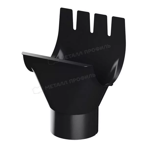 Воронка выпускная МЕТАЛЛ ПРОФИЛЬ PURMAN BLACK EDITION D125/100 Ral 9005 купить в екатеринбурге
