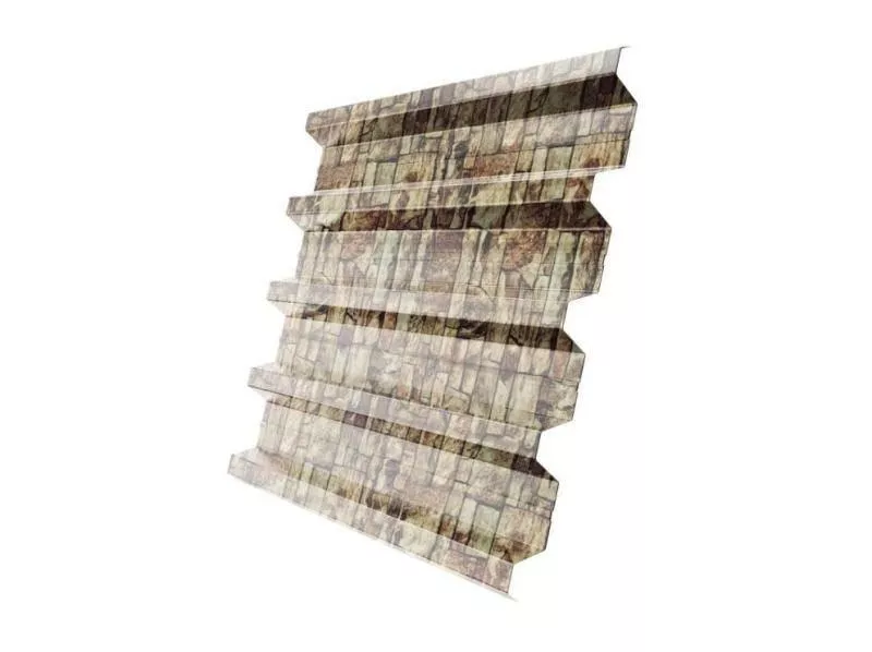 Профнастил Grand Line Н60 R Print Elite 0,45 мм Sand Stone Камень песчаник купить в екатеринбурге