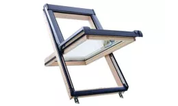 Окно ROTO Designo R45 H 114x118 из дерева однокамерное. Цена: 88.255 руб. Артикул: RotoR45_003