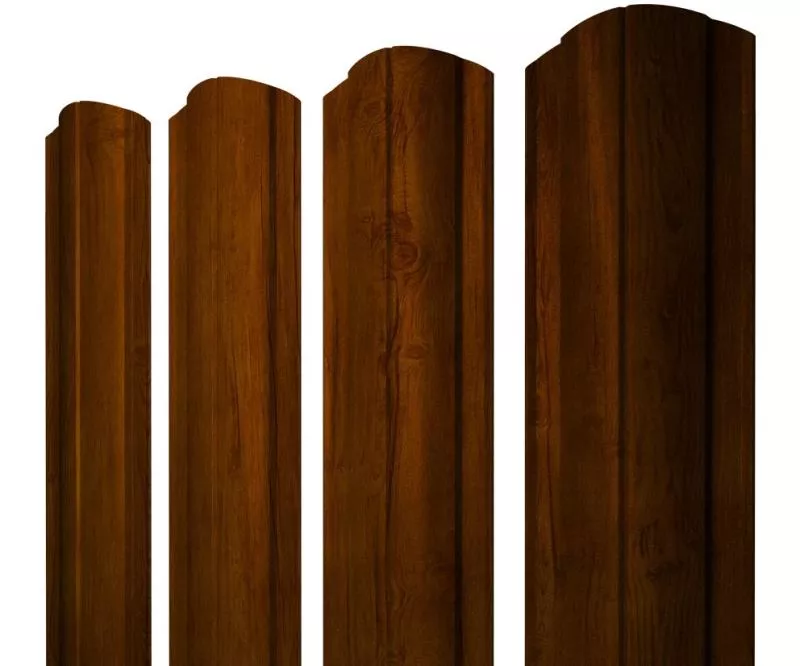 Штакетник Круглый фигурный 0,4 Print Premium Golden Wood Intense FTC купить в екатеринбурге