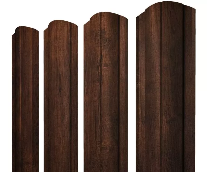 Штакетник Круглый фигурный 0,45 Print-Double Premium Cherry Wood Dark F купить в екатеринбурге