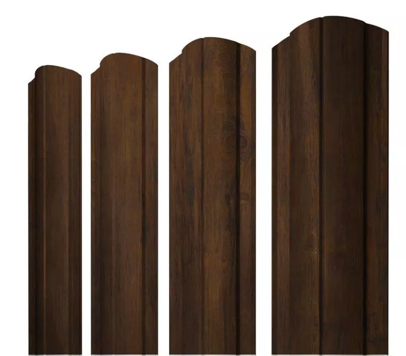 Штакетник Круглый фигурный 0,45 Print Elite Chestnut Wood купить в екатеринбурге