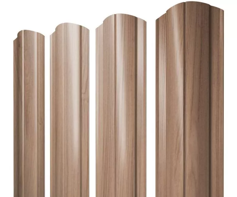Штакетник Круглый фигурный 0,45 Print Elite Honey Wood TwinColor купить в екатеринбурге