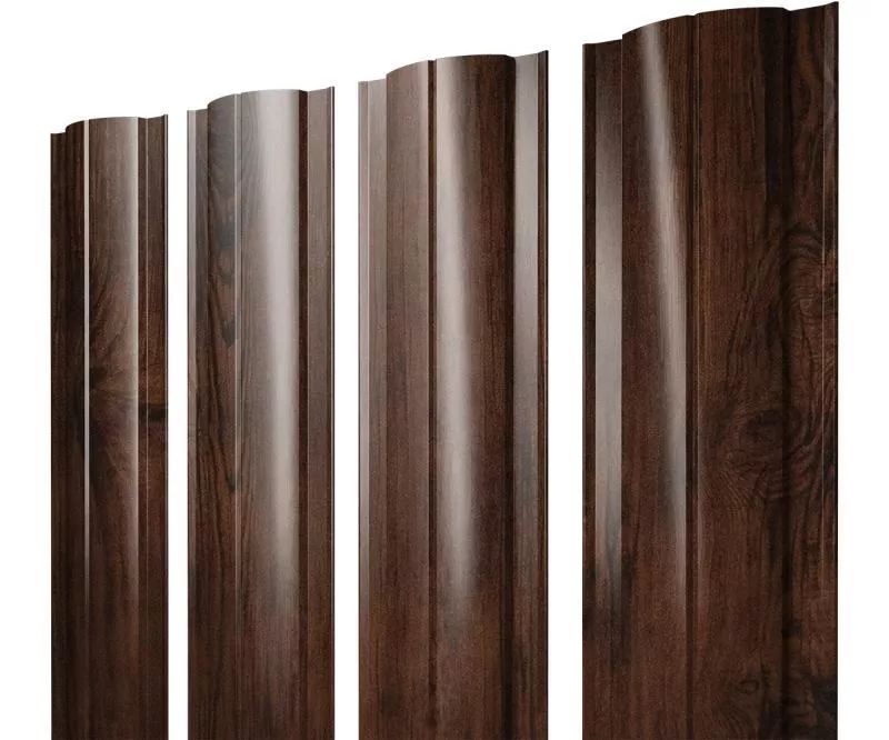 Штакетник Круглый с прямым резом 0,45 Print Elite Cherry Wood TwinColor купить в екатеринбурге
