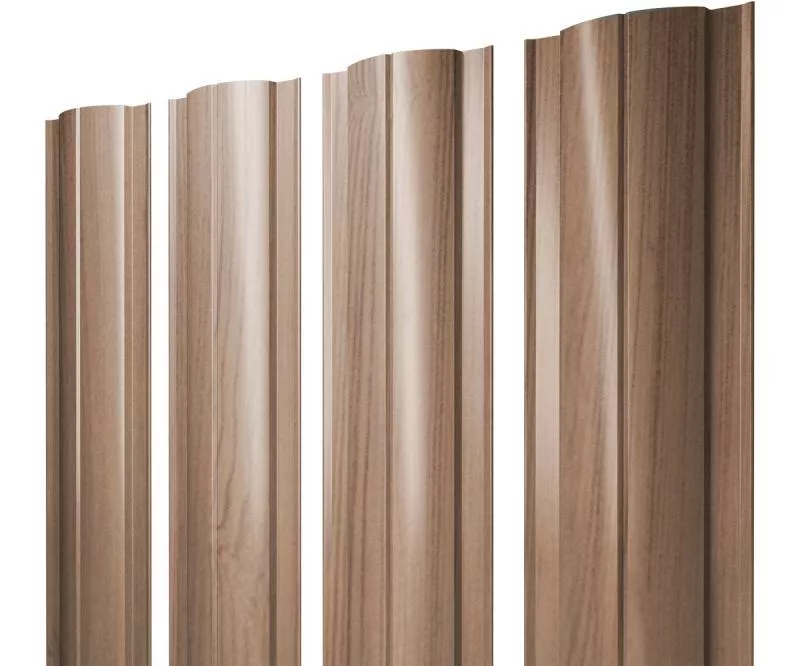 Штакетник Круглый с прямым резом 0,45 Print Elite Honey Wood TwinColor купить в екатеринбурге
