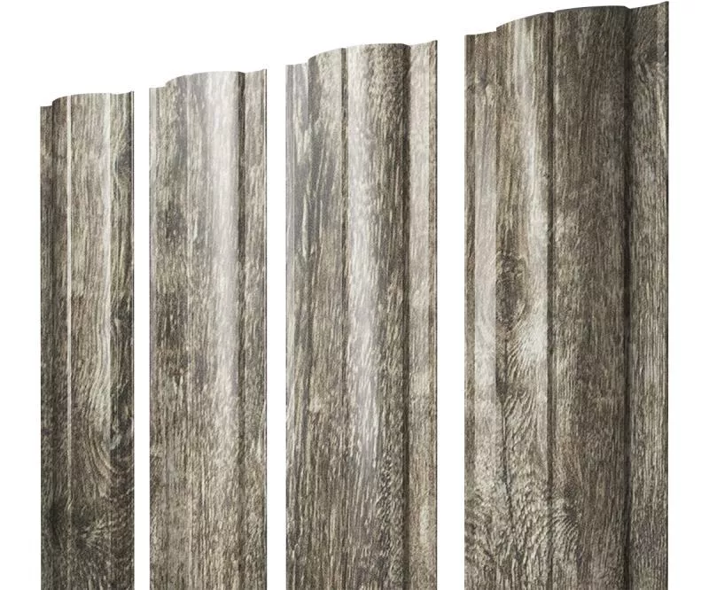 Штакетник Круглый с прямым резом 0,45 Print Elite Nordic Wood TwinColor купить в екатеринбурге