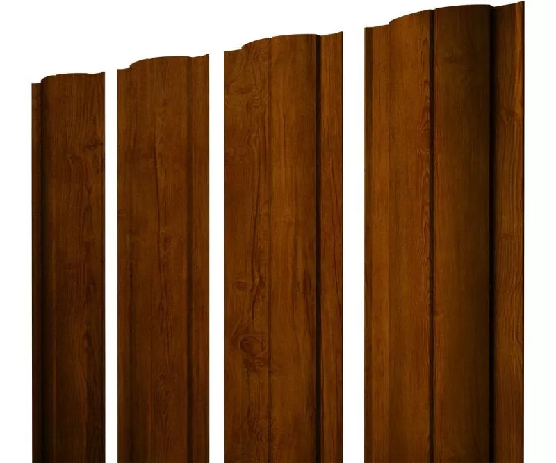 Штакетник Круглый с прямым резом 0,45 Print Premium Golden Wood Intense FTC купить в екатеринбурге