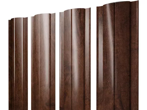 Штакетник Grand Line Круглый 0,45 Print-double Elite Antique Wood Античный Дуб купить в екатеринбурге