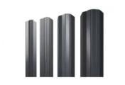 Штакетник Grand Line М-образный А фигурный 0,45 PE Double RAL 7024 Мокрый асфальт – Купить оптом и в розницу