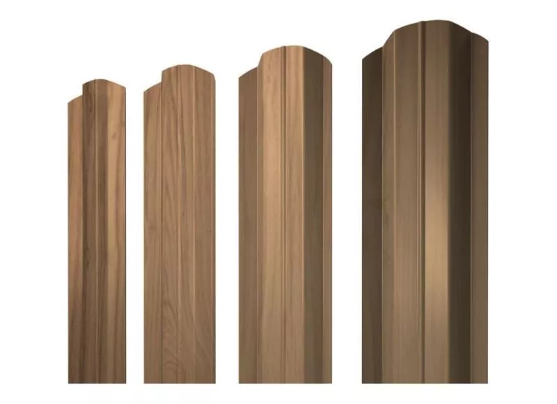 Штакетник Grand Line М-образный А фигурный 0,45 Print Elite Honey Wood Медовое дерево купить в екатеринбурге