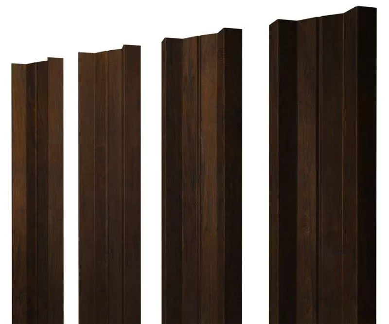 Штакетник М-образный А с прямым резом 0,45 Print Elite Chestnut Wood купить в екатеринбурге