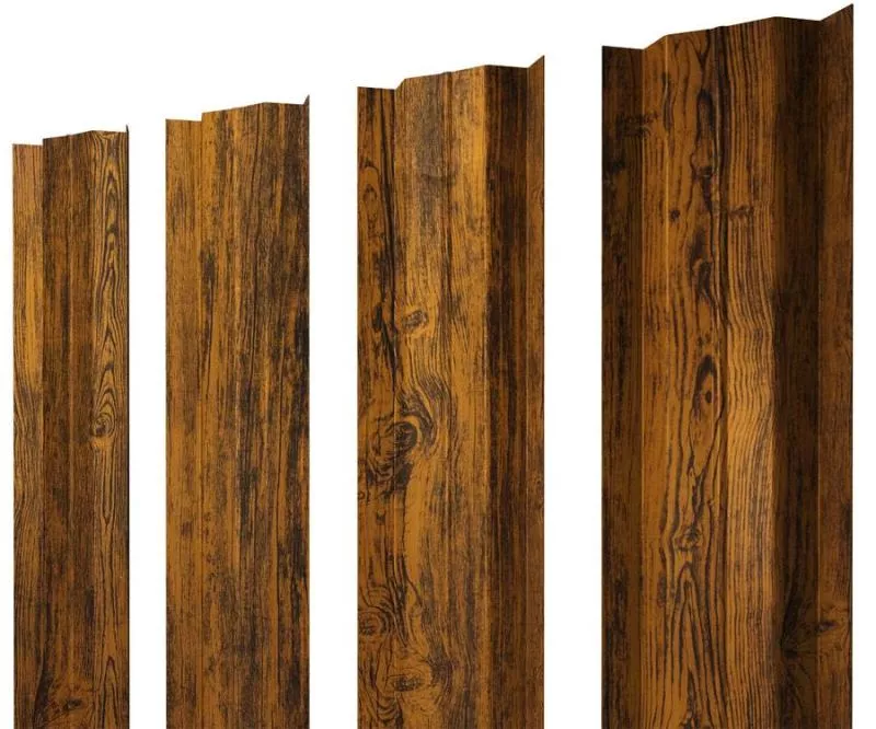 Штакетник М-образный В с прямым резом 0,4 Print Premium Golden Wood Fresh TwinColor купить в екатеринбурге