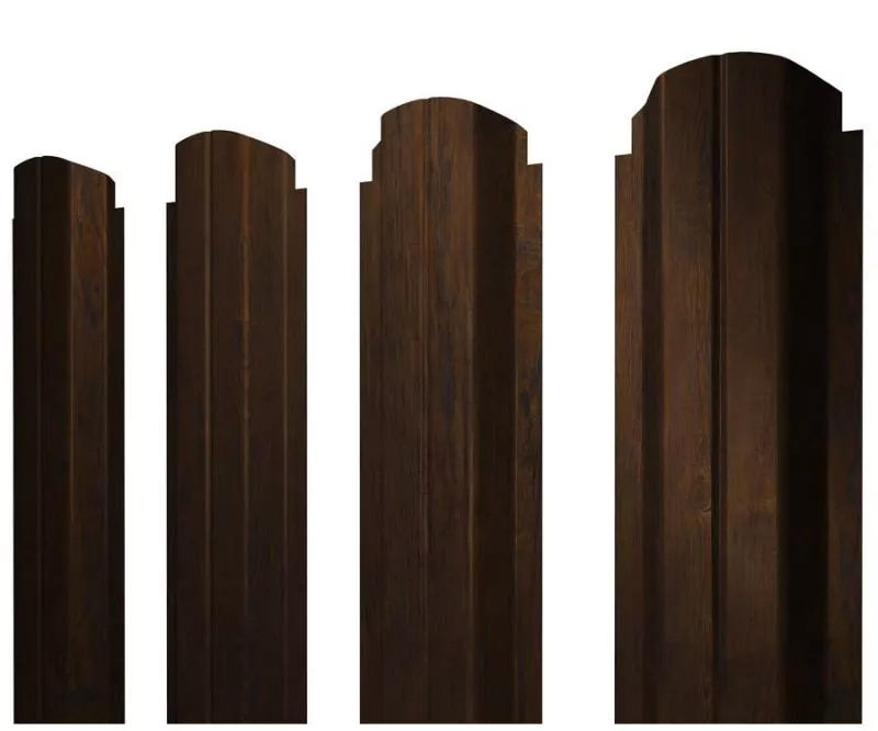 Штакетник П-образный А фигурный 0,45 Print Elite Chestnut Wood купить в екатеринбурге