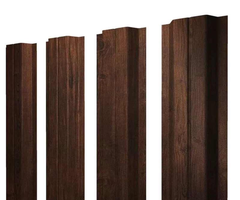 Штакетник П-образный A с прямым резом 0,45 Print Premium Cherry Wood Dark FTC купить в екатеринбурге