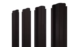 Штакетник П-образный B фигурный 0,5 PurPro RAL 9005 черный. Цена: 96 руб. Артикул: 38658
