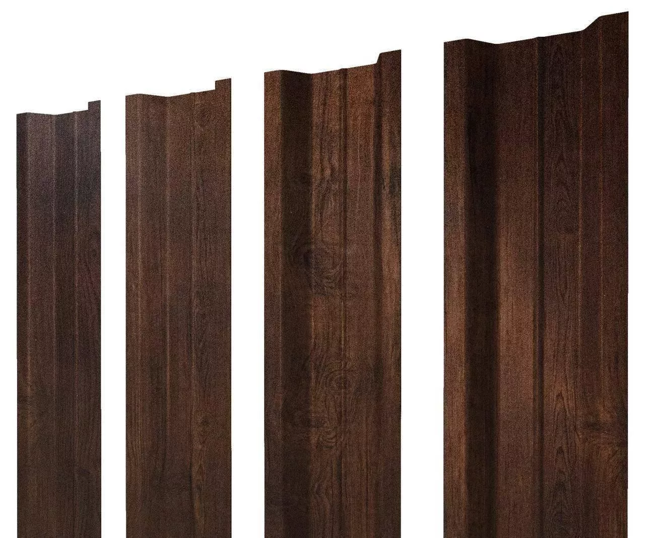Штакетник П-образный В с прямым резом 0,45 Print-Double Premium Cherry Wood Dark F купить в екатеринбурге