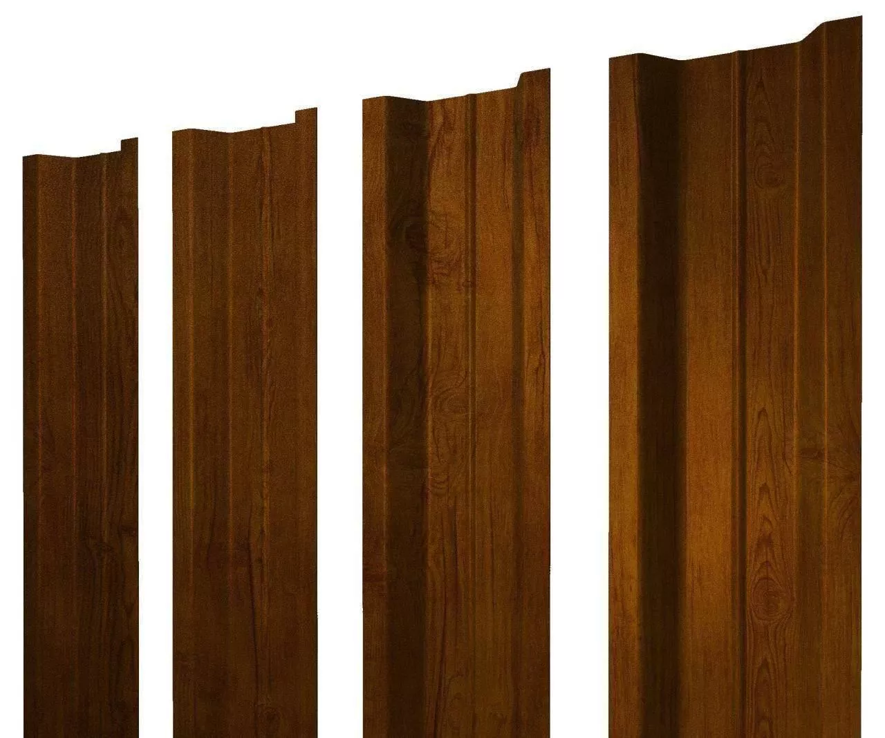 Штакетник П-образный В с прямым резом 0,45 Print-Double Premium Golden Wood Intense F купить в екатеринбурге