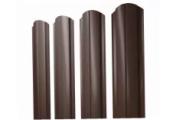 Штакетник Полукруглый Slim фигурный 0,45 Drap-double TX RAL 8017 шоколад – Купить оптом и в розницу