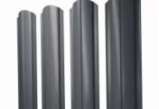 Штакетник Полукруглый Slim фигурный 0,45 Drap RAL 7024 мокрый асфальт – Купить оптом и в розницу