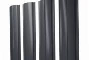 Штакетник Полукруглый Slim с прямым резом 0,45 Drap TwinColor RAL 7024 мокрый асфальт – Купить оптом и в розницу
