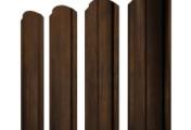 Штакетник Полукруглый Slim с прямым резом 0,45 Print Elite Chestnut Wood TwinColor – Купить оптом и в розницу