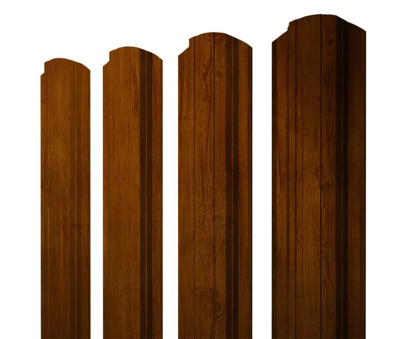 Штакетник Прямоугольный фигурный 0,4 Print Premium Golden Wood Intense FTC купить в екатеринбурге