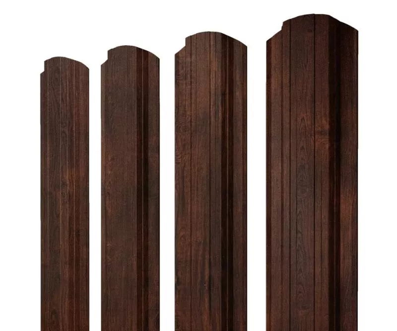 Штакетник Прямоугольный фигурный 0,45 Print-Double Premium Cherry Wood Dark F купить в екатеринбурге