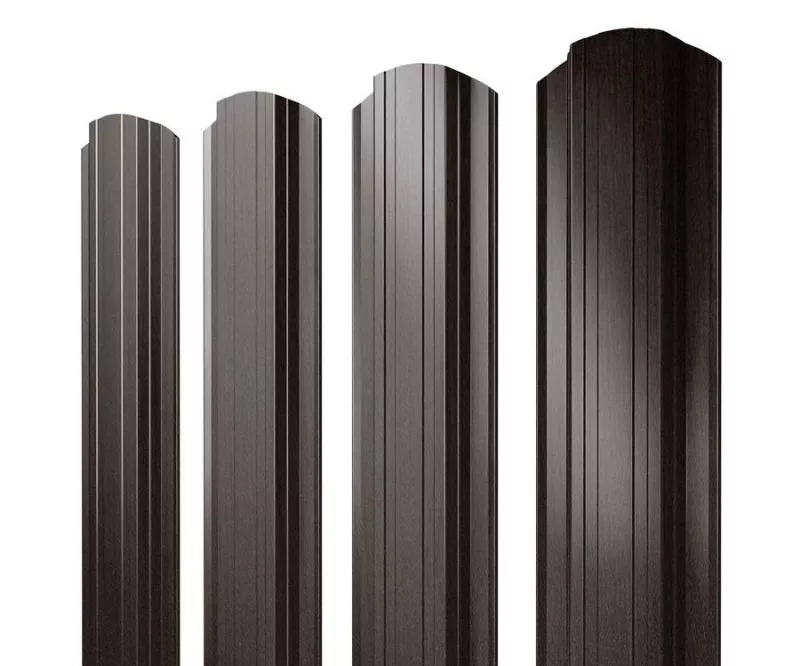 Штакетник Прямоугольный фигурный 0,45 Print Elite Coffee Wood Blesk TwinColor купить в екатеринбурге