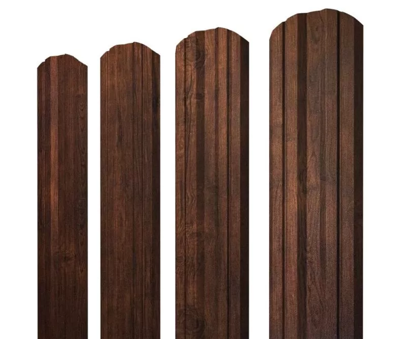Штакетник Twin фигурный 0,45 Print Premium Cherry Wood Dark FTC купить в екатеринбурге