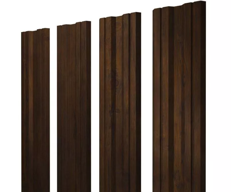 Штакетник Twin с прямым резом 0,45 Print Elite Chestnut Wood Twin с прямым резомColor купить в екатеринбурге