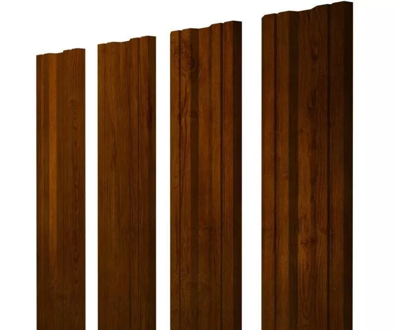 Штакетник Twin с прямым резом 0,45 Print Premium Golden Wood Intense FTC купить в екатеринбурге