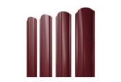 Штакетник Полукруглый Slim фигурный 0,45 Drap TX RAL 3005 красное вино – Купить оптом и в розницу