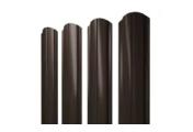 Штакетник Полукруглый Slim фигурный 0,45 Print Elite Coffee Wood Blesk TwinColor – Купить оптом и в розницу