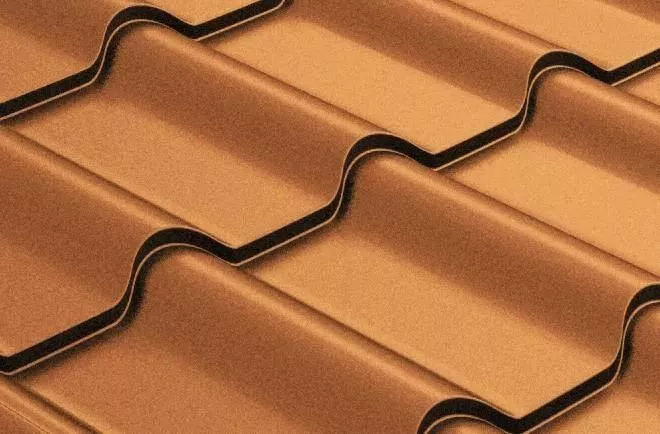 Металлочерепица GL Kamea 0,5 Quarzit Cuprum Steel медь купить в екатеринбурге